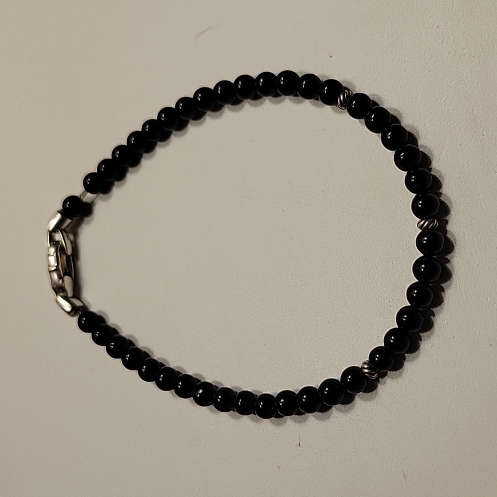 David Yurman Black Beaded Bracelet